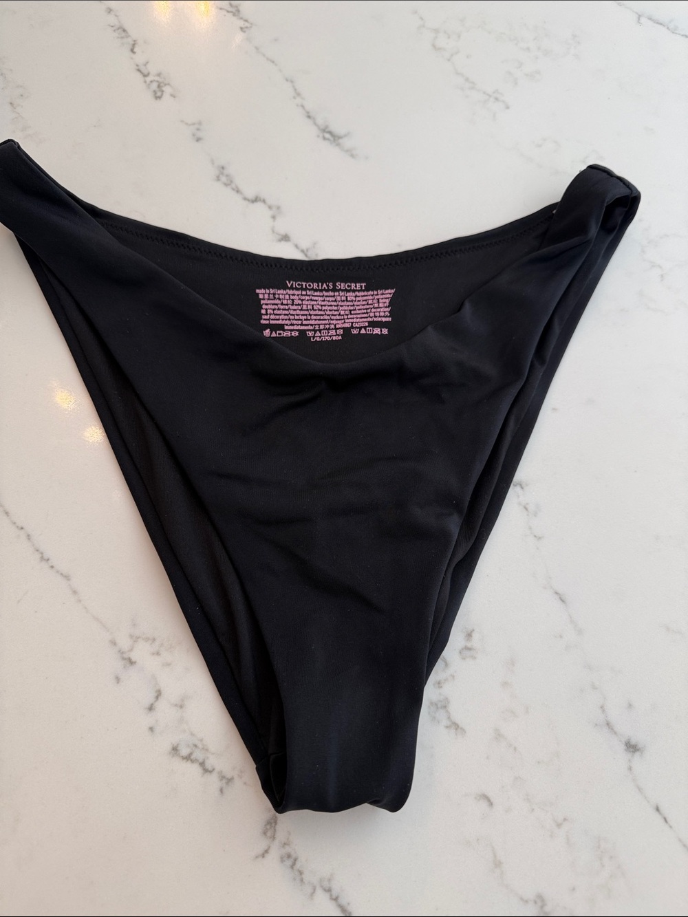 Victoria's Secret Black Bikini Bottom size large